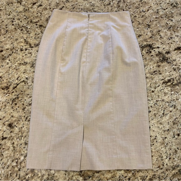 Worthington Crosshatch Light Tan Skirt Suit Set - Picture 13 of 15